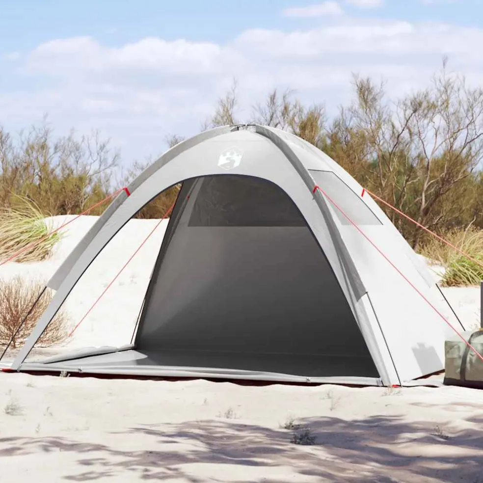 vidaXL Strandtent waterdicht grijs