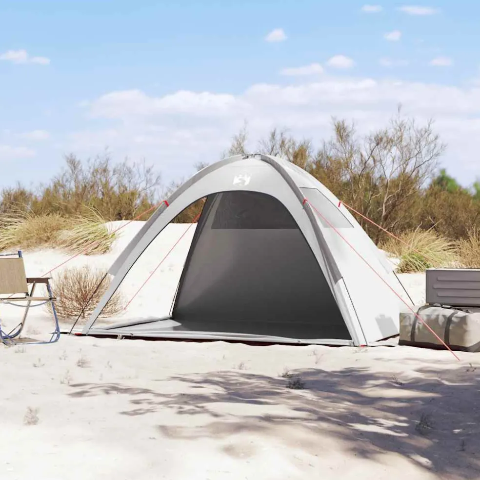 vidaXL Strandtent waterdicht grijs