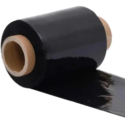 vidaXL Stretchfolies 50 stuks zwart 23 µm 10 cm x 150 m