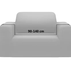 vidaXL Stretch meubelhoes voor bank grijs polyester jersey