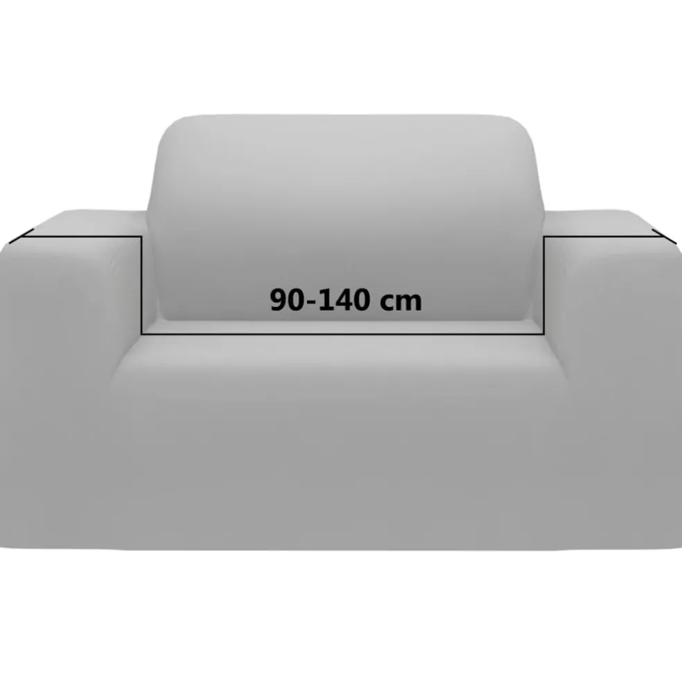 vidaXL Stretch meubelhoes voor bank grijs polyester jersey