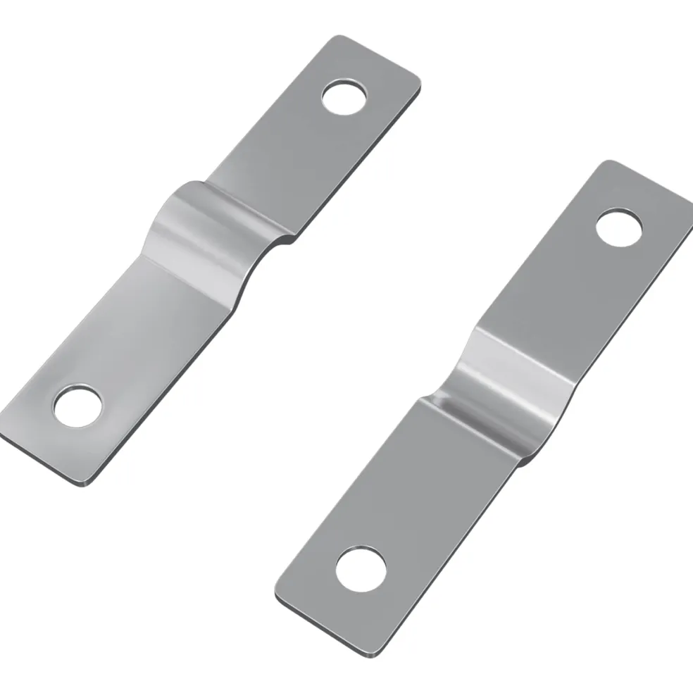 vidaXL Strijkplaat 2 st Zilver 50 x 10 x 1,2 mm IJzer