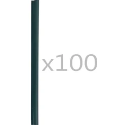 vidaXL 100 st Schuttingstrookklemmen PVC groen