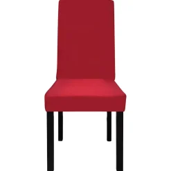 vidaXL 6 st Stoelhoes stretch recht bordeaux