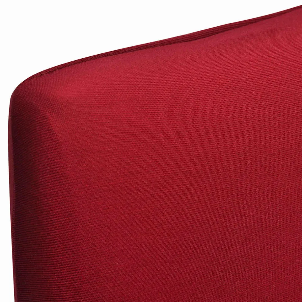 vidaXL 6 st Stoelhoes stretch recht bordeaux
