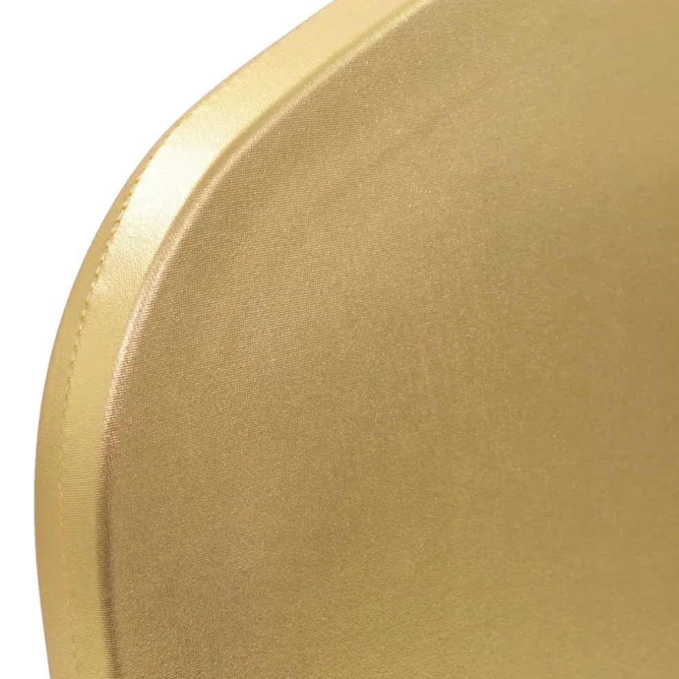 vidaXL 6 st Stoelhoezen stretch goud