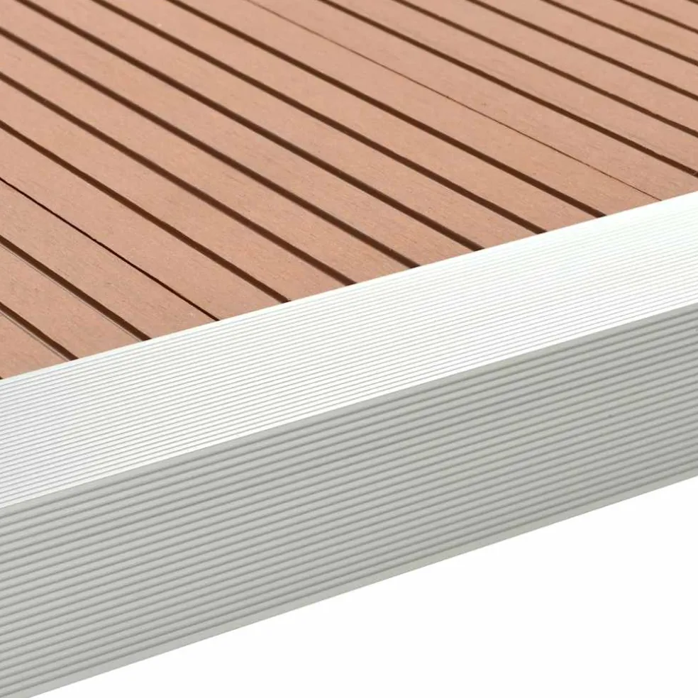 vidaXL 5 st Terras hoekplinten 170 cm aluminium zilverkleurig