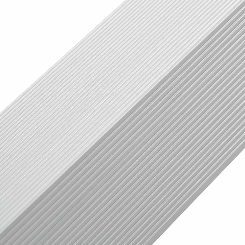 vidaXL 5 st Terras hoekplinten 170 cm aluminium zilverkleurig