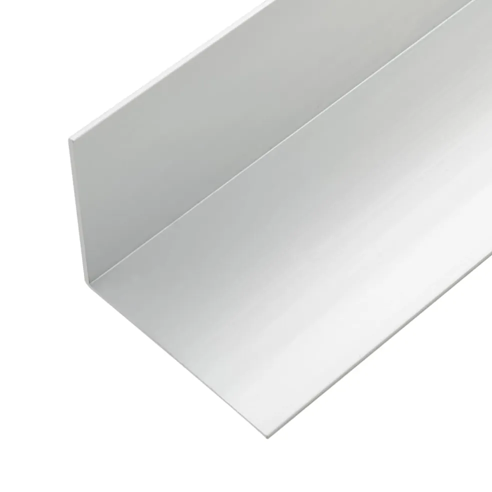 vidaXL 5 st Terras hoekplinten 170 cm aluminium zilverkleurig