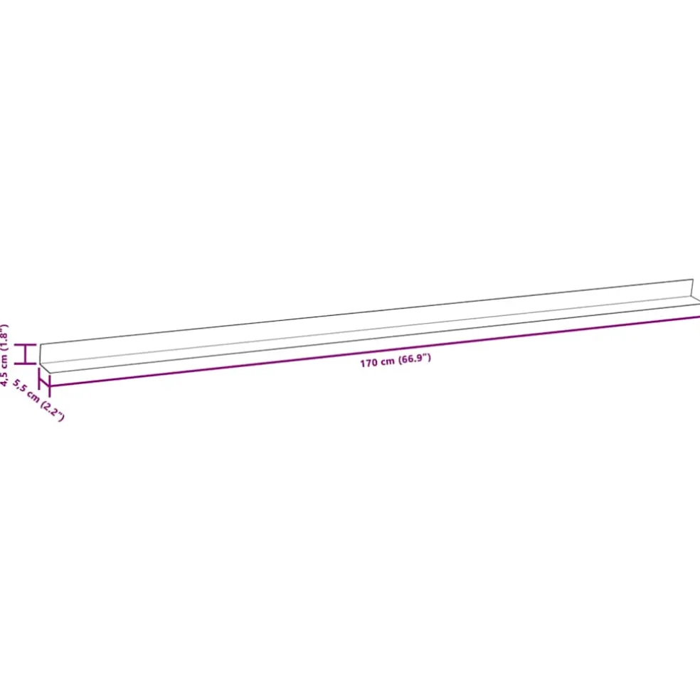vidaXL 5 st Terras hoekplinten 170 cm aluminium zilverkleurig