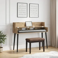 vidaXL studiobureau Artisanaal eiken 152 x 40 x 19,5 cm Bewerkt hout