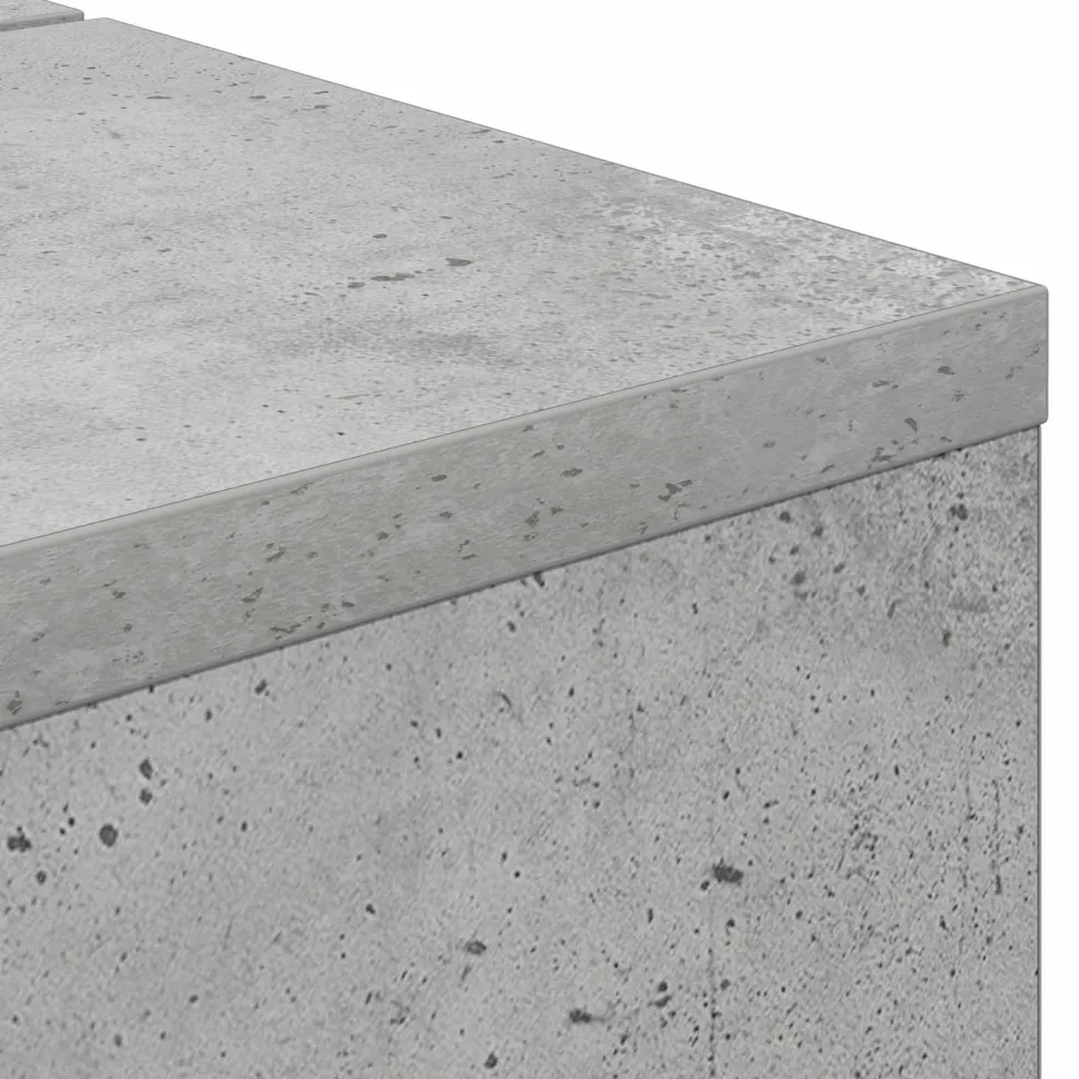 vidaXL studiobureau Betongrijs 152 x 40 x 19,5 cm Bewerkt hout