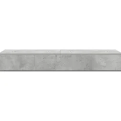 vidaXL studiobureau Betongrijs 152 x 40 x 19,5 cm Bewerkt hout