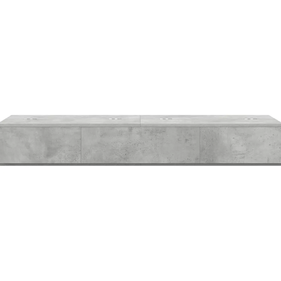 vidaXL studiobureau Betongrijs 152 x 40 x 19,5 cm Bewerkt hout