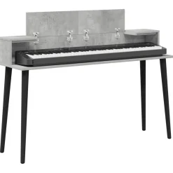 vidaXL studiobureau Betongrijs 152 x 36 x 19,5 cm Bewerkt hout
