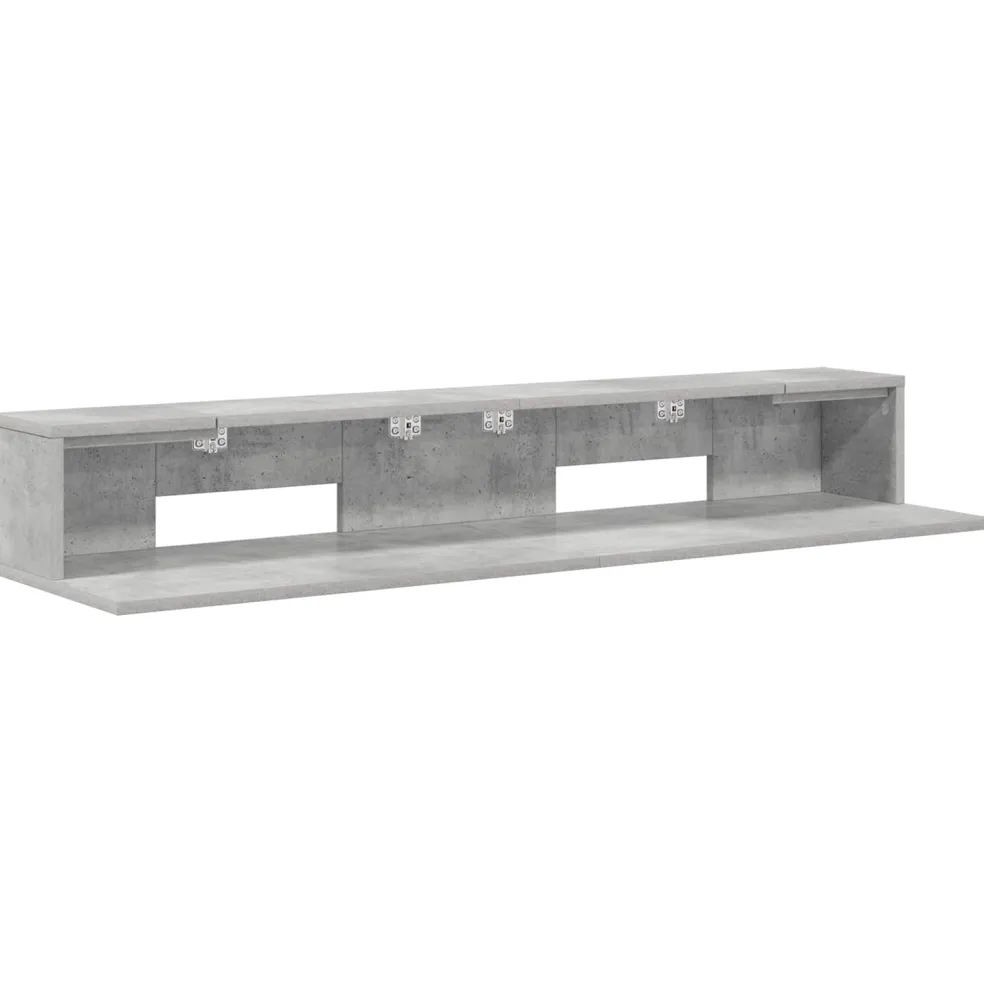 vidaXL studiobureau Betongrijs 152 x 36 x 19,5 cm Bewerkt hout