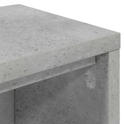vidaXL studiobureau Betongrijs 152 x 36 x 19,5 cm Bewerkt hout