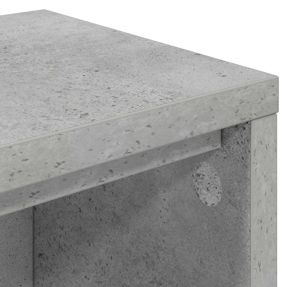 vidaXL studiobureau Betongrijs 152 x 36 x 19,5 cm Bewerkt hout