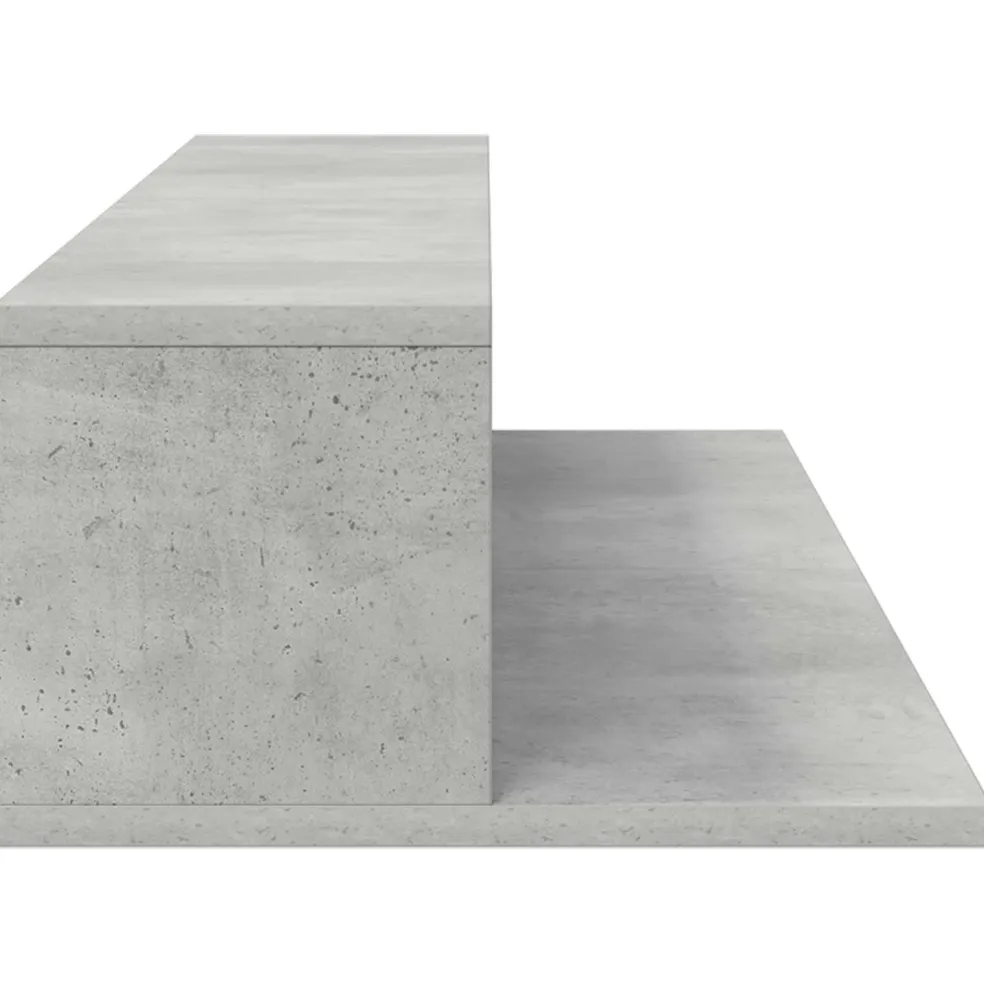 vidaXL studiobureau Betongrijs 152 x 36 x 19,5 cm Bewerkt hout