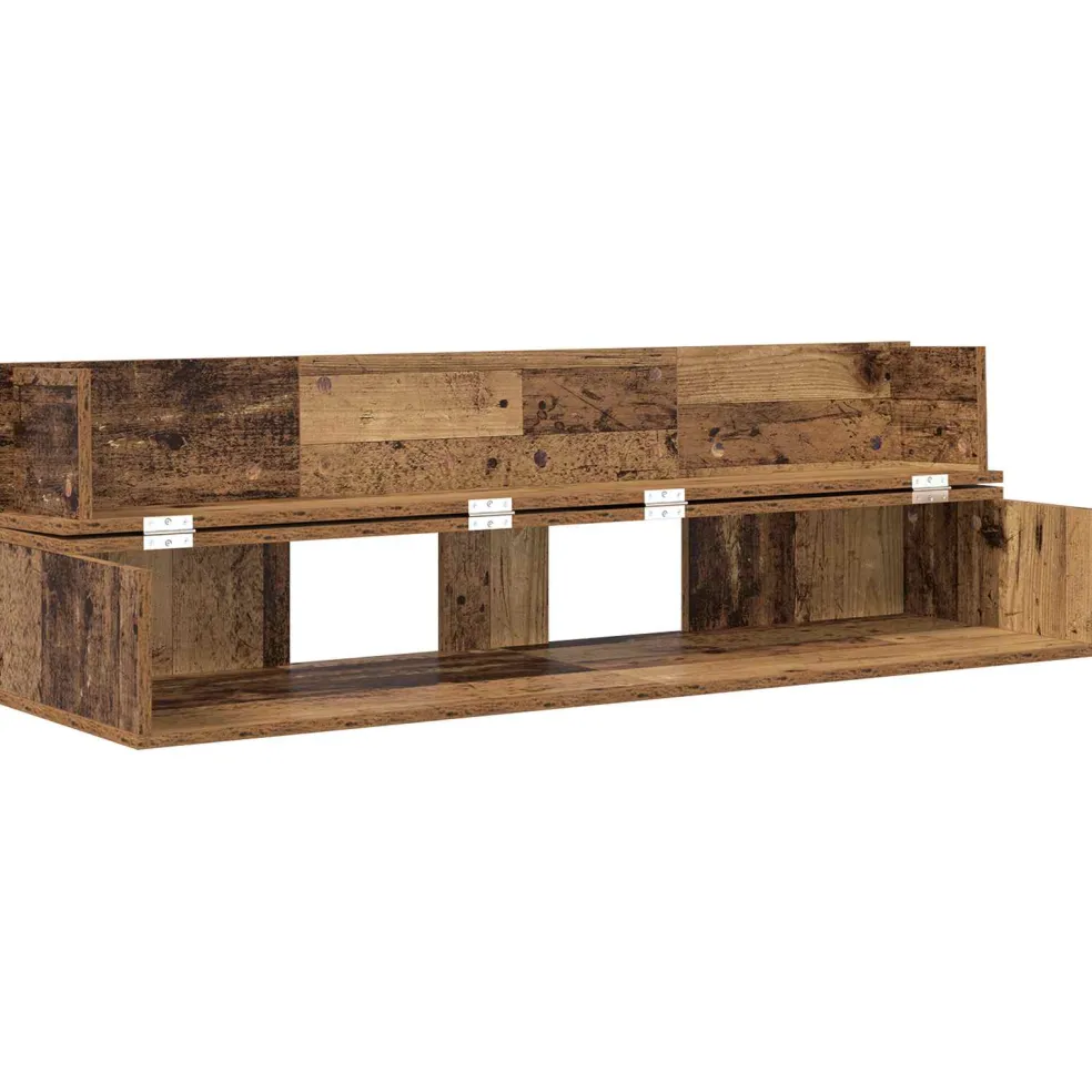 vidaXL studiobureau Eikenhout 152 x 40 x 19,5 cm Bewerkt hout