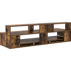 vidaXL studiobureau Gerookt eiken 152 x 42,5 x 36 cm Bewerkt hout