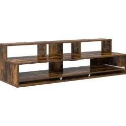 vidaXL studiobureau Gerookt eiken 152 x 42,5 x 36 cm Bewerkt hout