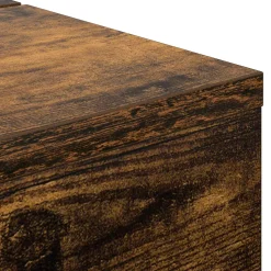 vidaXL studiobureau Gerookt eiken 152 x 40 x 19,5 cm Bewerkt hout