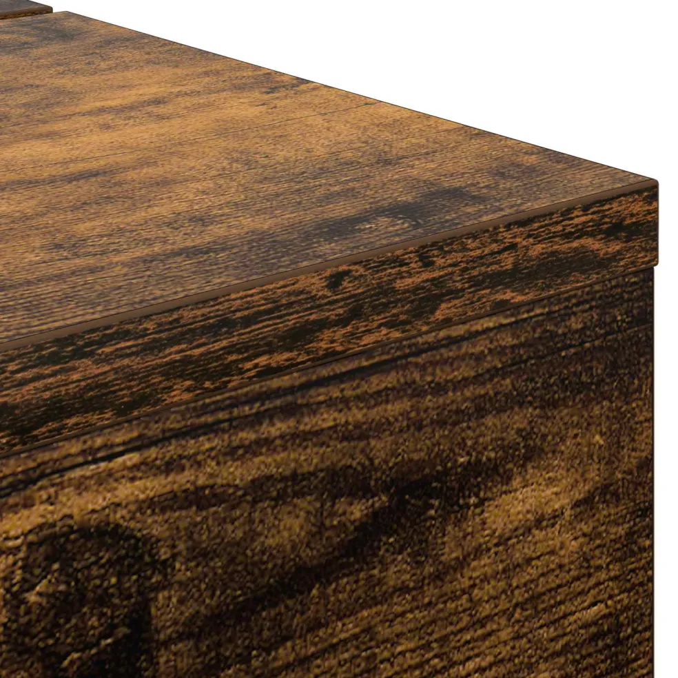vidaXL studiobureau Gerookt eiken 152 x 40 x 19,5 cm Bewerkt hout