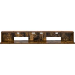 vidaXL studiobureau Gerookt eiken 152 x 36 x 19,5 cm Bewerkt hout