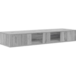vidaXL studiobureau Grijs Sonoma 152 x 40 x 19,5 cm Bewerkt hout