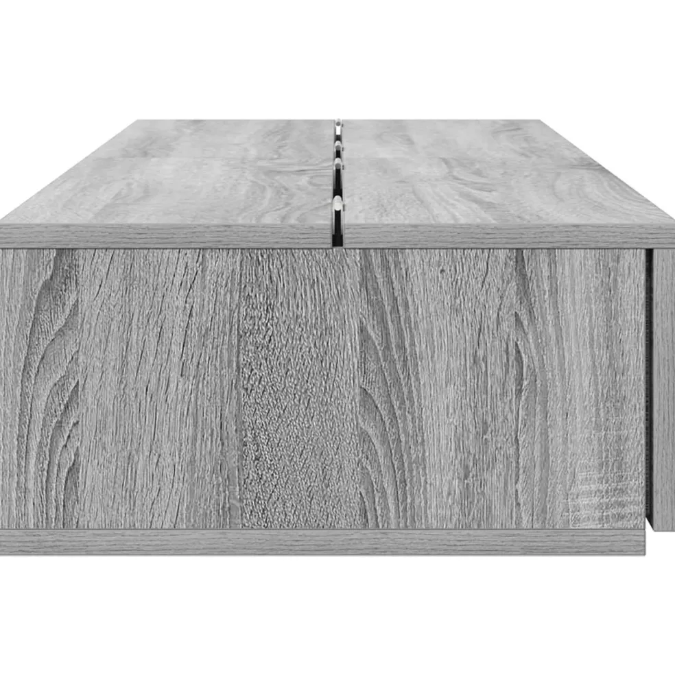 vidaXL studiobureau Grijs Sonoma 152 x 40 x 19,5 cm Bewerkt hout