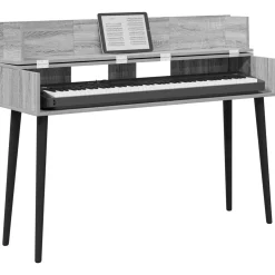 vidaXL studiobureau Grijs Sonoma 152 x 40 x 19,5 cm Bewerkt hout