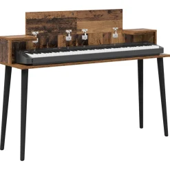 vidaXL studiobureau Oud hout 152 x 36 x 19,5 cm Bewerkt hout