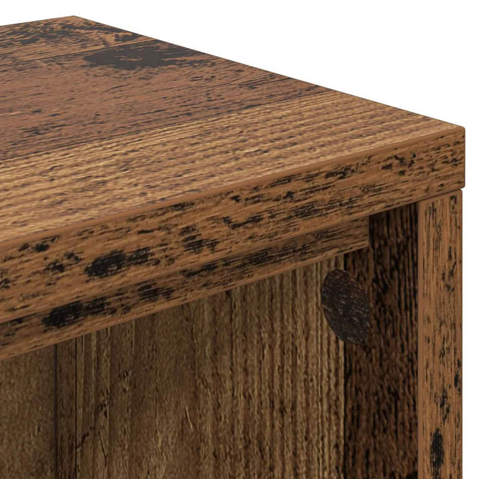 vidaXL studiobureau Oud hout 152 x 36 x 19,5 cm Bewerkt hout