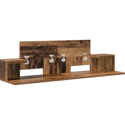 vidaXL studiobureau Oud hout 152 x 36 x 19,5 cm Bewerkt hout