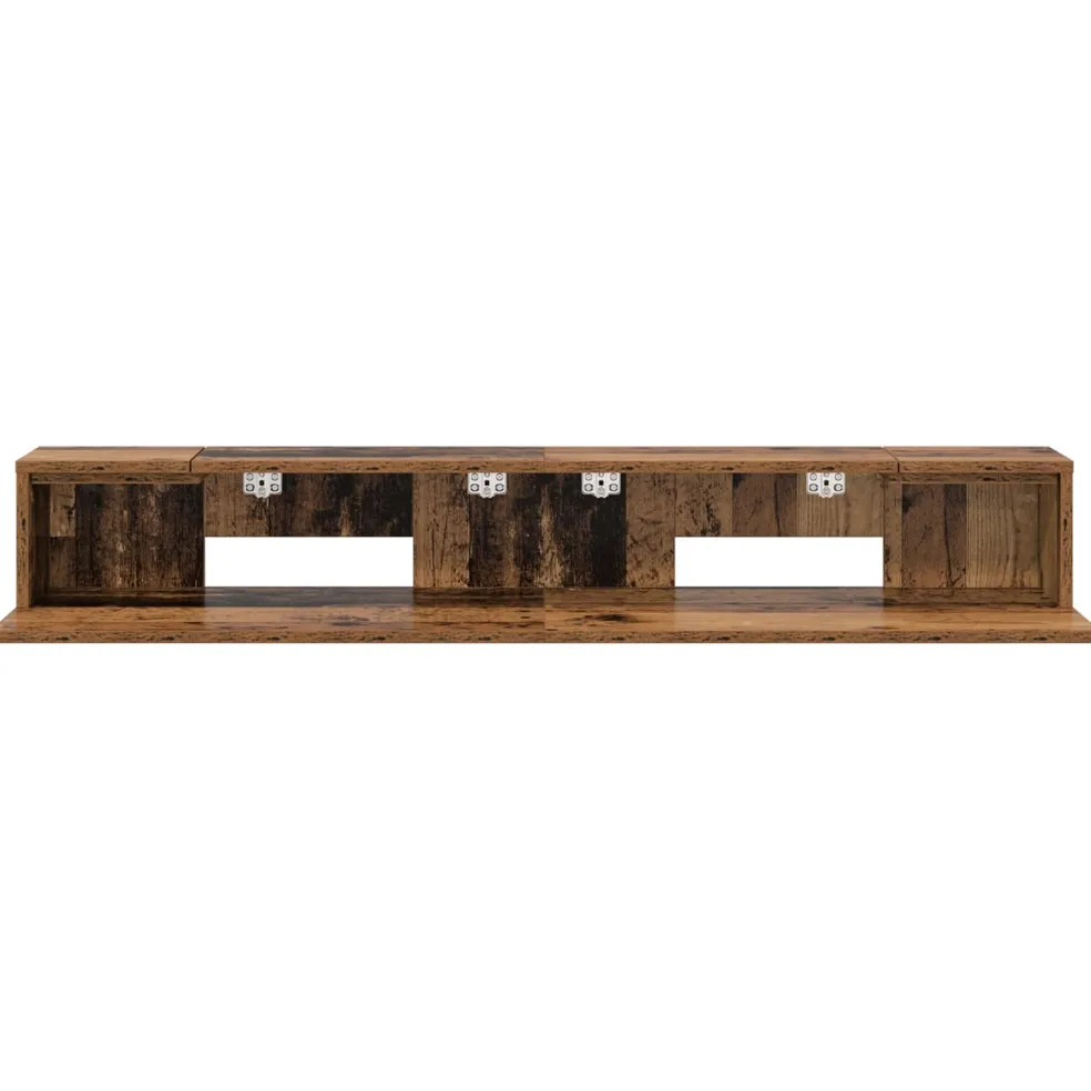 vidaXL studiobureau Oud hout 152 x 36 x 19,5 cm Bewerkt hout