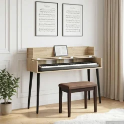 vidaXL studiobureau Sonoma Eiken 152 x 40 x 19,5 cm Bewerkt hout