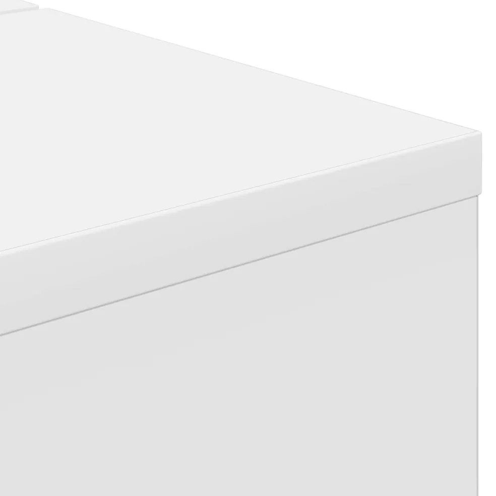 vidaXL studiobureau Wit 152 x 40 x 19,5 cm Bewerkt hout