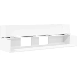 vidaXL studiobureau Wit 152 x 40 x 19,5 cm Bewerkt hout