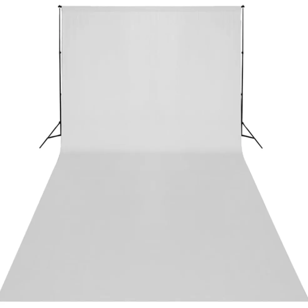 vidaXL Studioset met witte achtergrond en lampen 600x300 cm