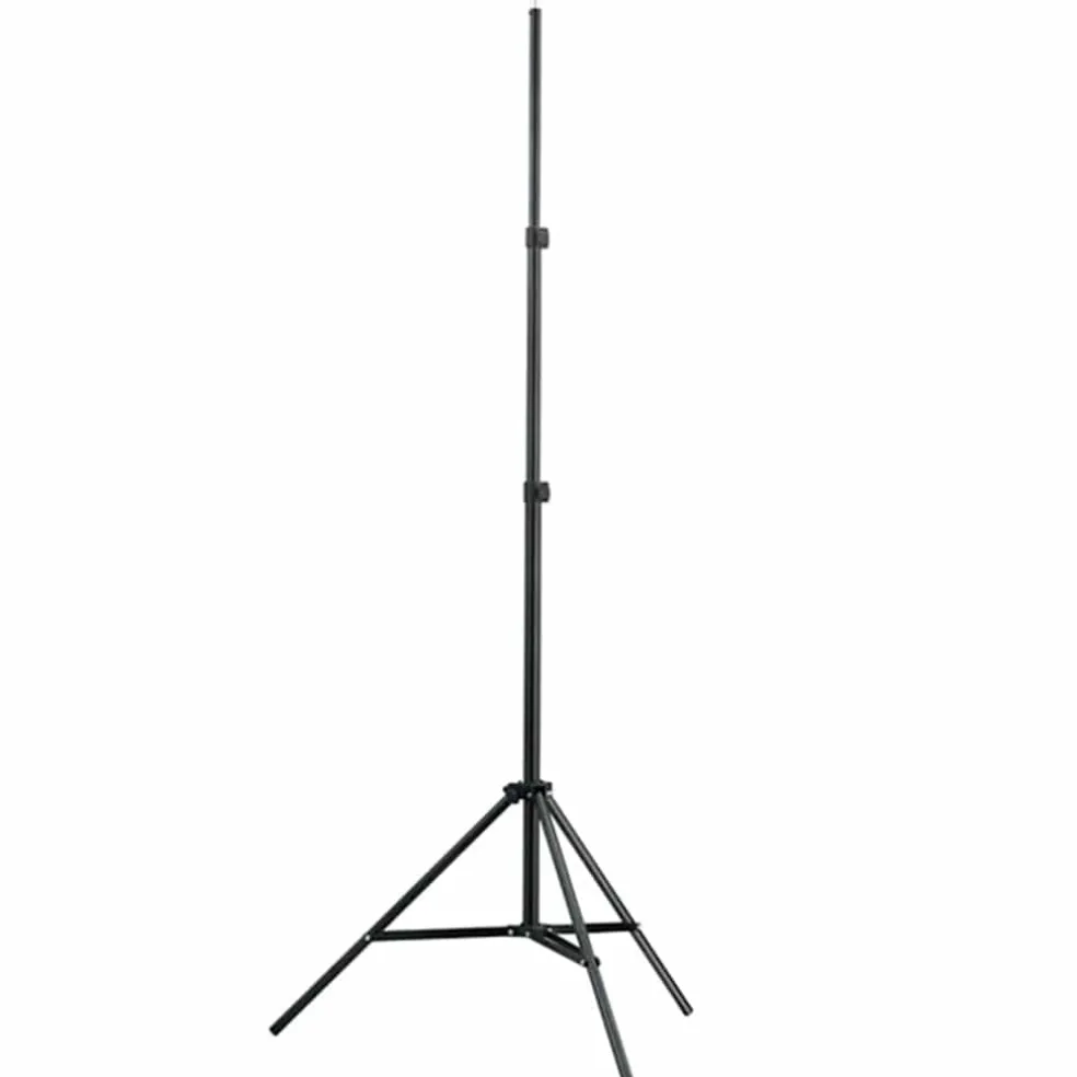 vidaXL Studioset met zwarte achtergrond en lampen 600x300 cm