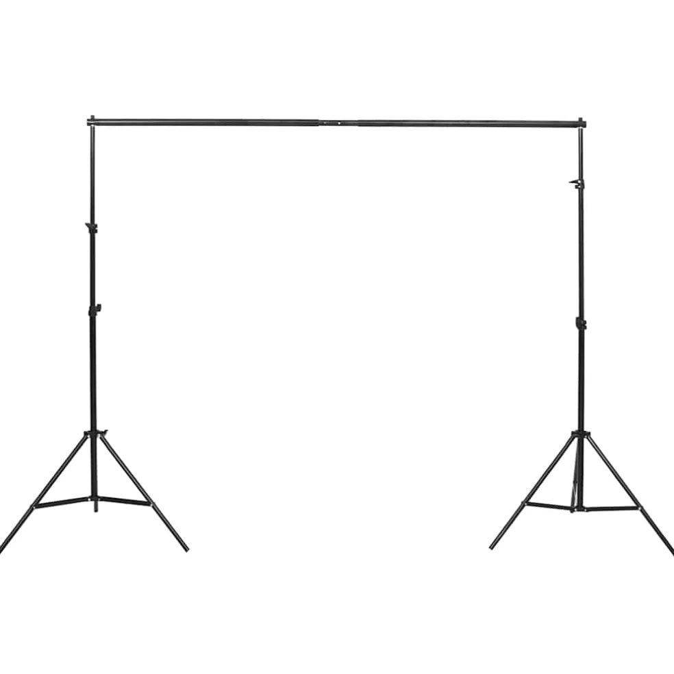 vidaXL Studioverlichtingsset met achtergronden en softboxen