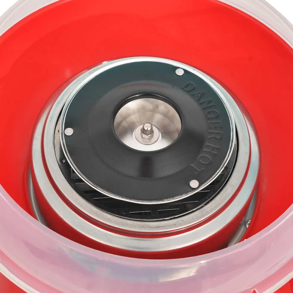 vidaXL Suikerspinmachine 480 W rood