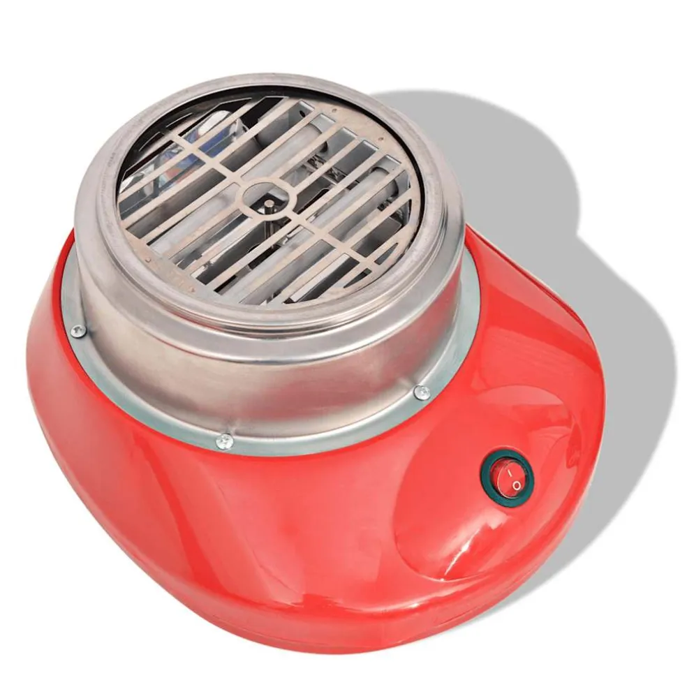 vidaXL Suikerspinmachine 480 W rood