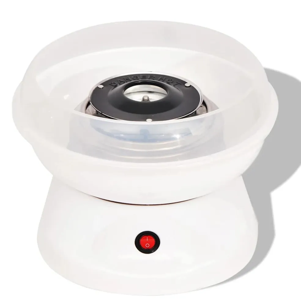 vidaXL Suikerspinmachine 480 W wit