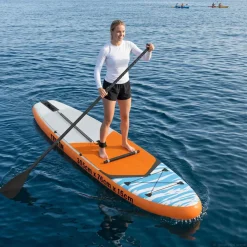 vidaXL SUP Board met zitplaats 2-in-1 TRITON 305 x 76 x 15 cm Blauw