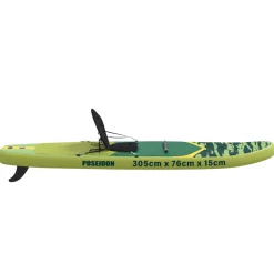 vidaXL SUP Board met zitplaats 2-in-1 POSEIDON 305 x 76 x 15 cm Groen