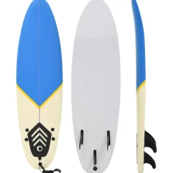 vidaXL Surfplank 170 cm blauw en crème