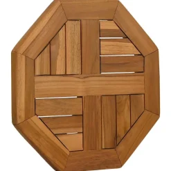 vidaXL Tafelblad achthoekig 40x40x2,5 cm massief teakhout