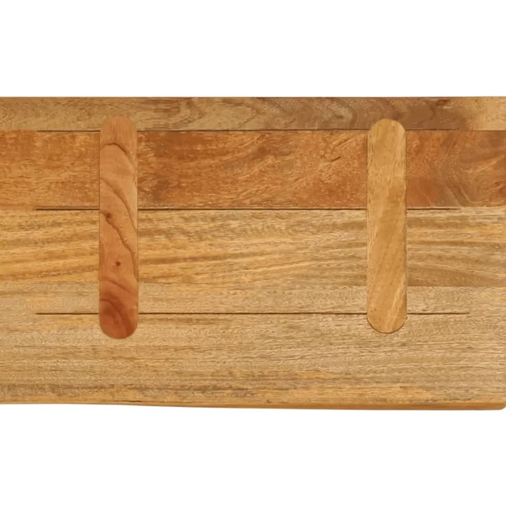 vidaXL Tafelblad met natuurlijke rand 40x20x2,5 cm massief mangohout